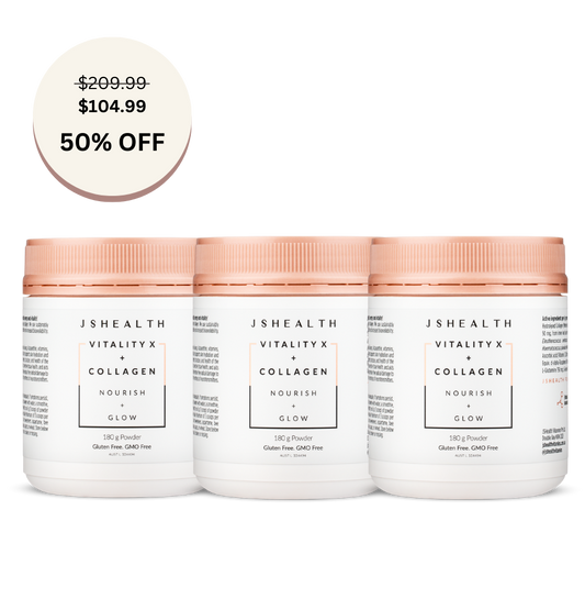 Vitality X + Collagen Powder Pack - 3 Tubs