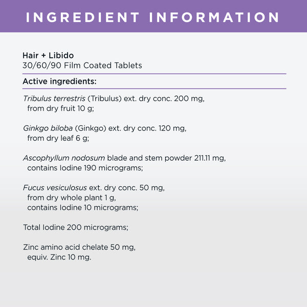 JSHealth Vitamins Hair + Libido Formula 2 Month Supply Hair + Libido JSHealth Vitamins Aus