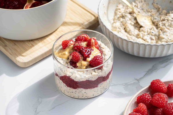 Overnight Oat Chia Jam Parfaits