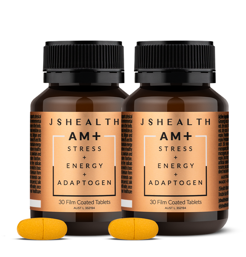 AM+ Stress + Energy + Adaptogen Twin Pack - 2 Month Supply