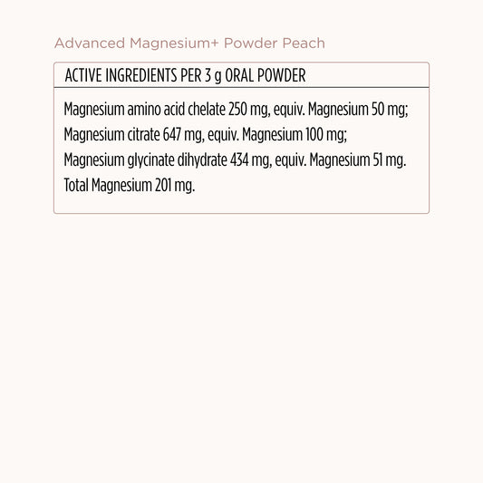 Advanced Magnesium+ Powder - Peach