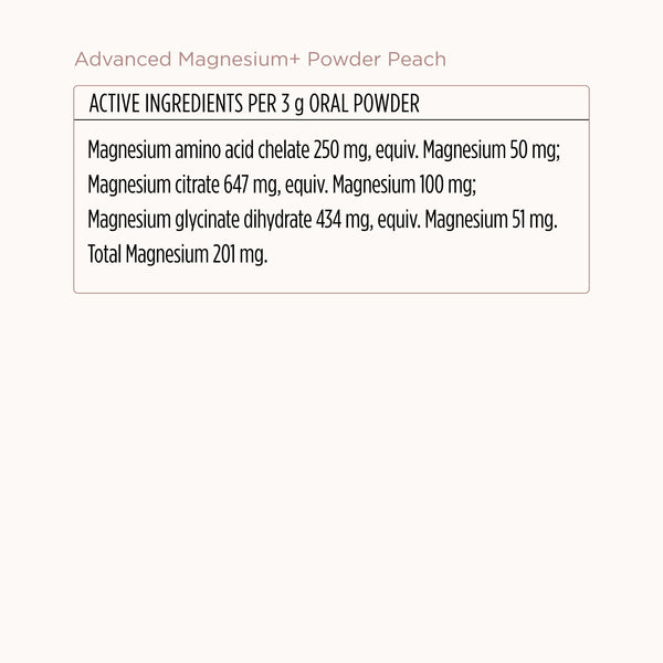 Advanced Magnesium+ Powder - Peach – JSHealth Vitamins Aus