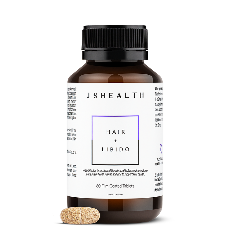 JSHealth Vitamins Hair + Libido Formula | 2 Month Supply Hair + Libido ...