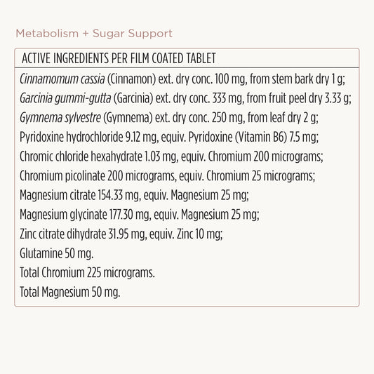 Metabolism + Sugar Support Formula