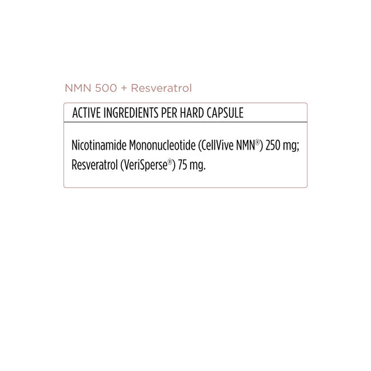 NMN 500 + Resveratrol — Cellular Longevity