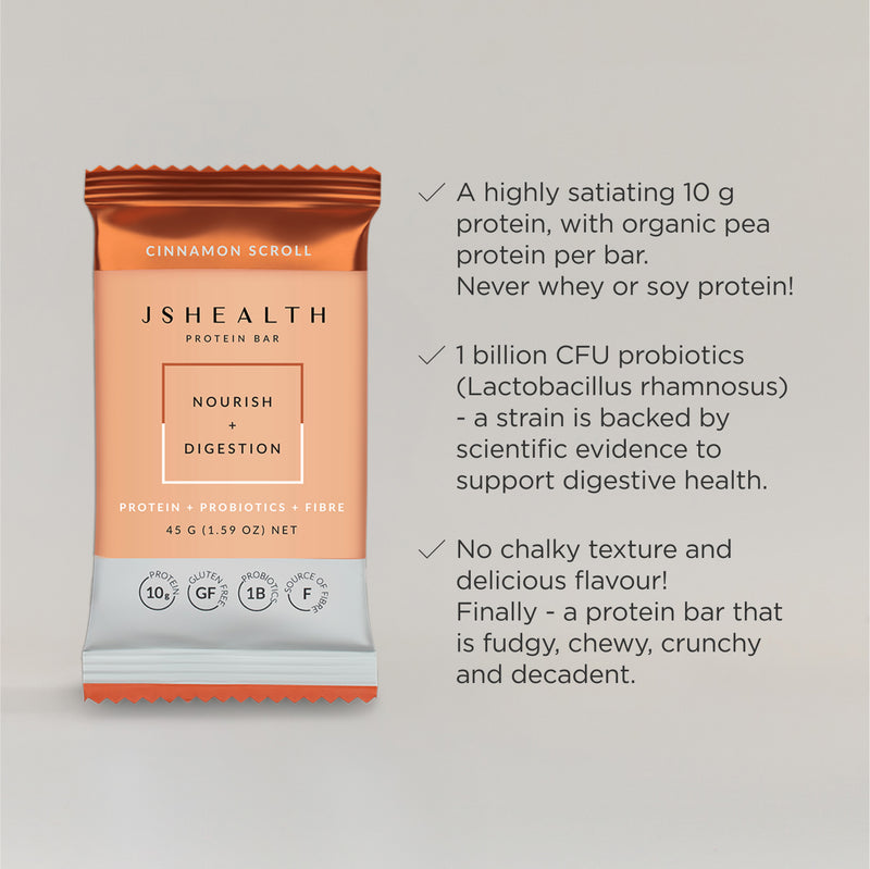 Nourish + Digestion Protein Bar - Cinnamon Scroll