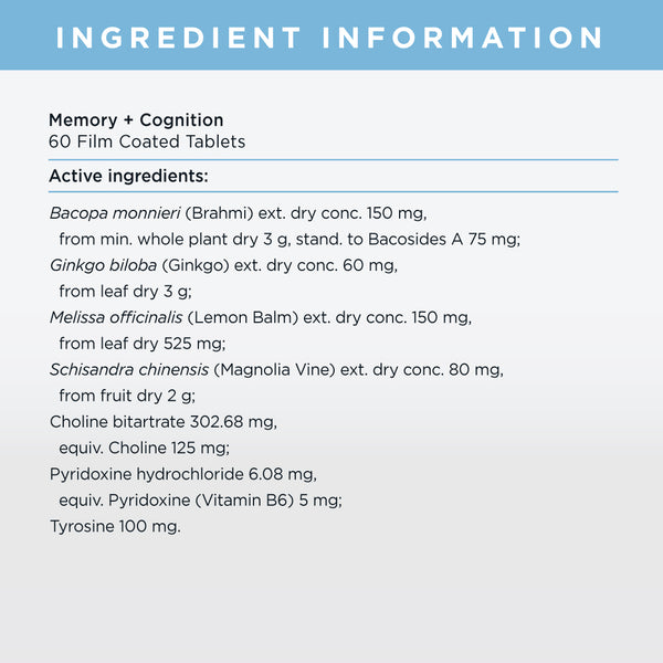 Memory + Cognition Formula - 1 Month Supply