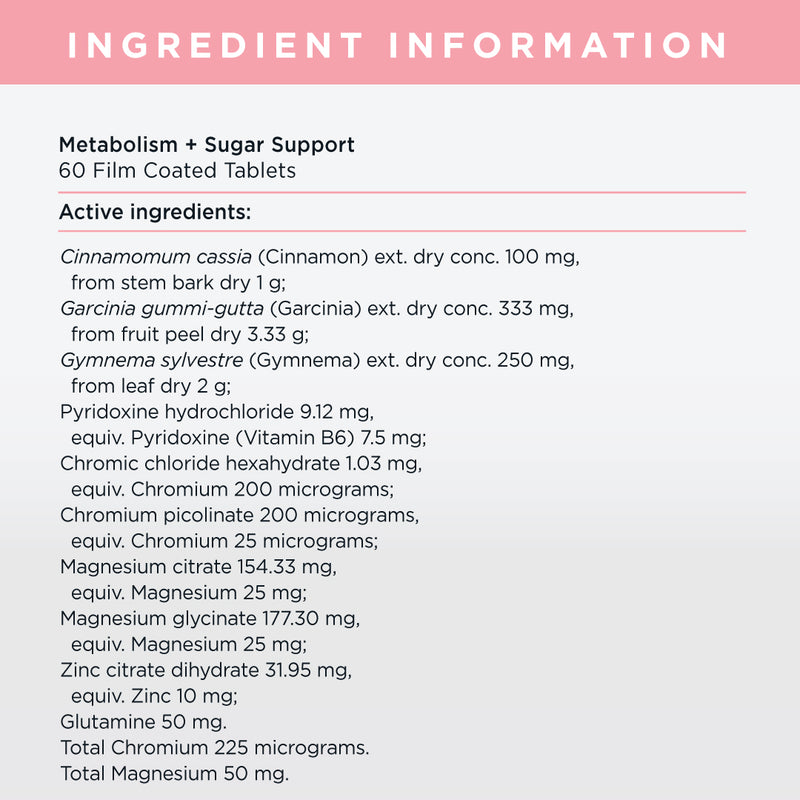 Metabolism + Sugar Support Formula - 1 Month Supply