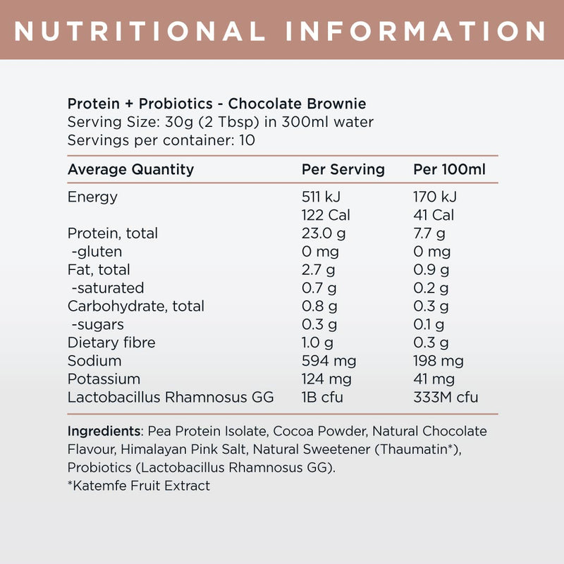 GIFT: Protein + Probiotics - Chocolate Brownie