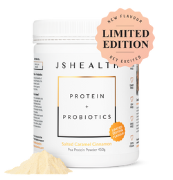 Protein + Probiotics 450g - Salted Caramel Cinnamon