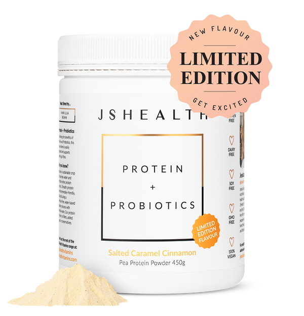 Protein + Probiotics 450g - Salted Caramel Cinnamon