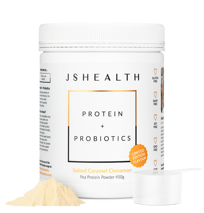 Protein + Probiotics 450g - Salted Caramel Cinnamon